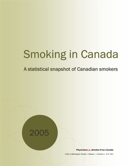 Smoking in Canada