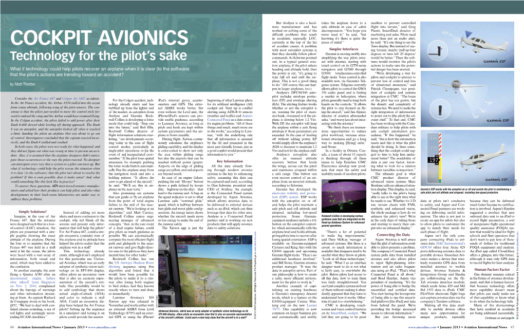 COCKPIT AVIONICS of Accident Causes