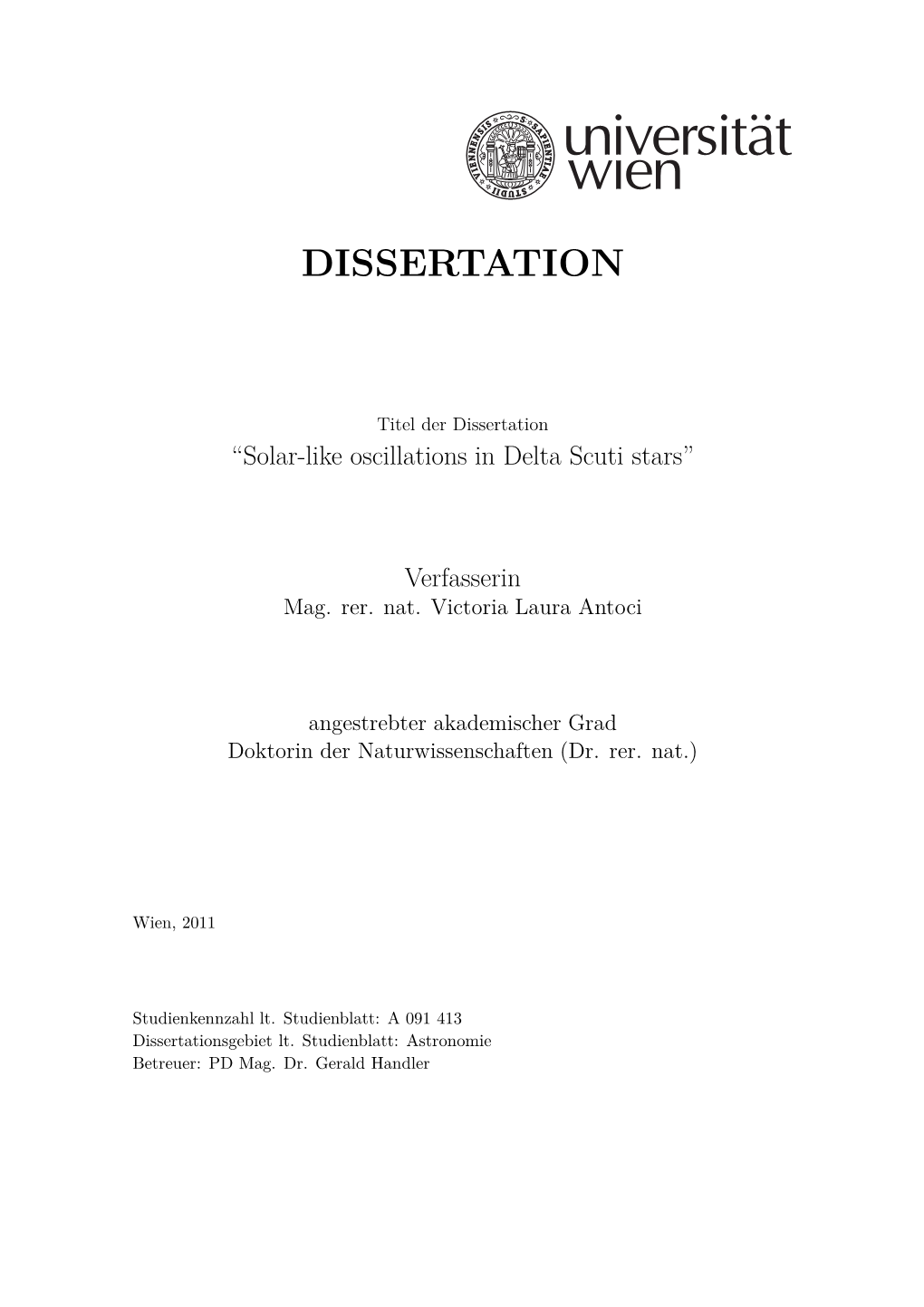 Dissertation