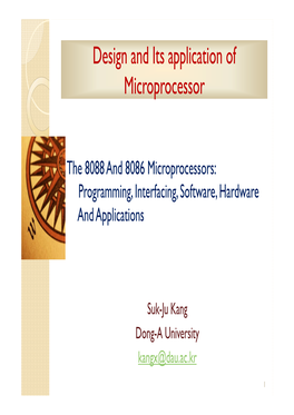 Design and Its Application of Microprocessor