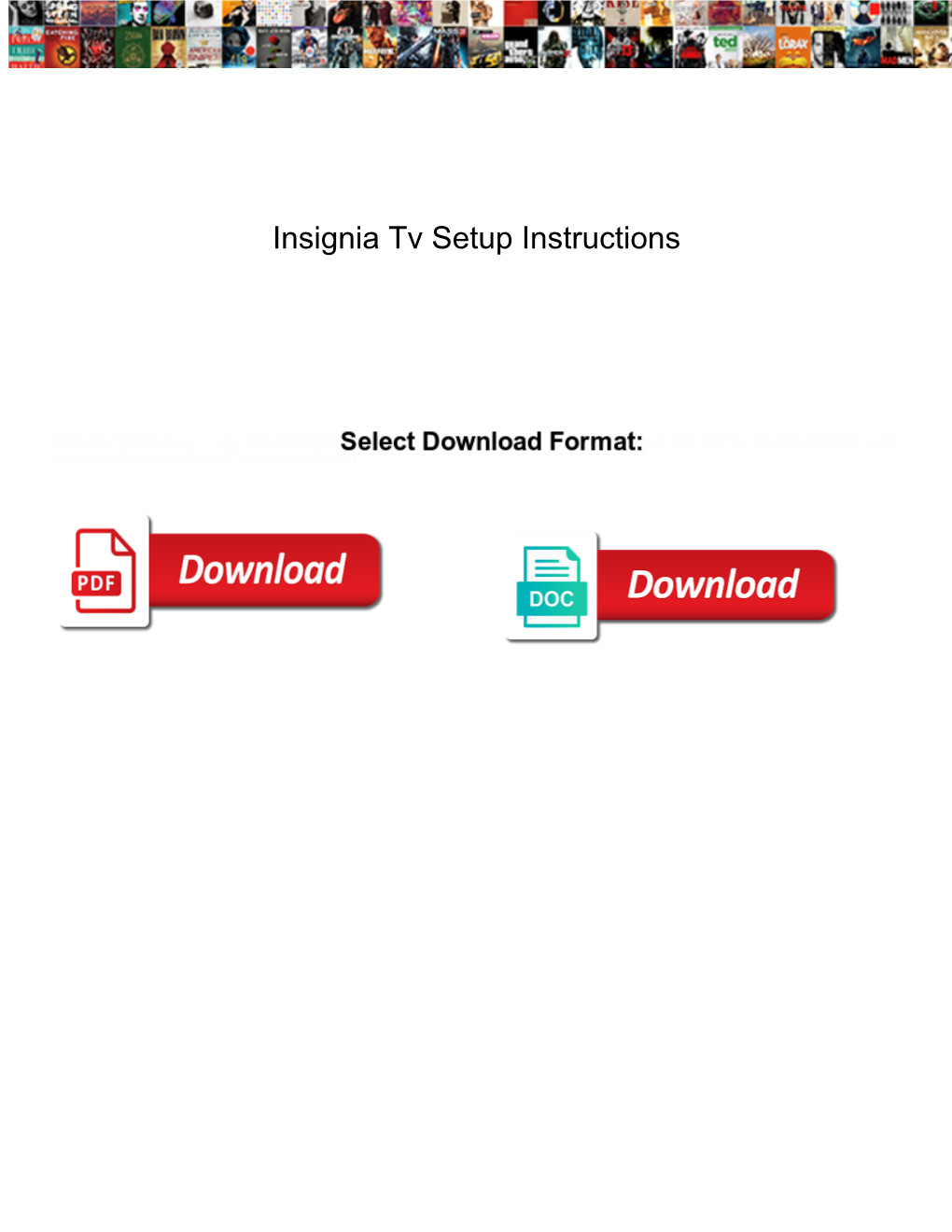 Insignia Tv Setup Instructions