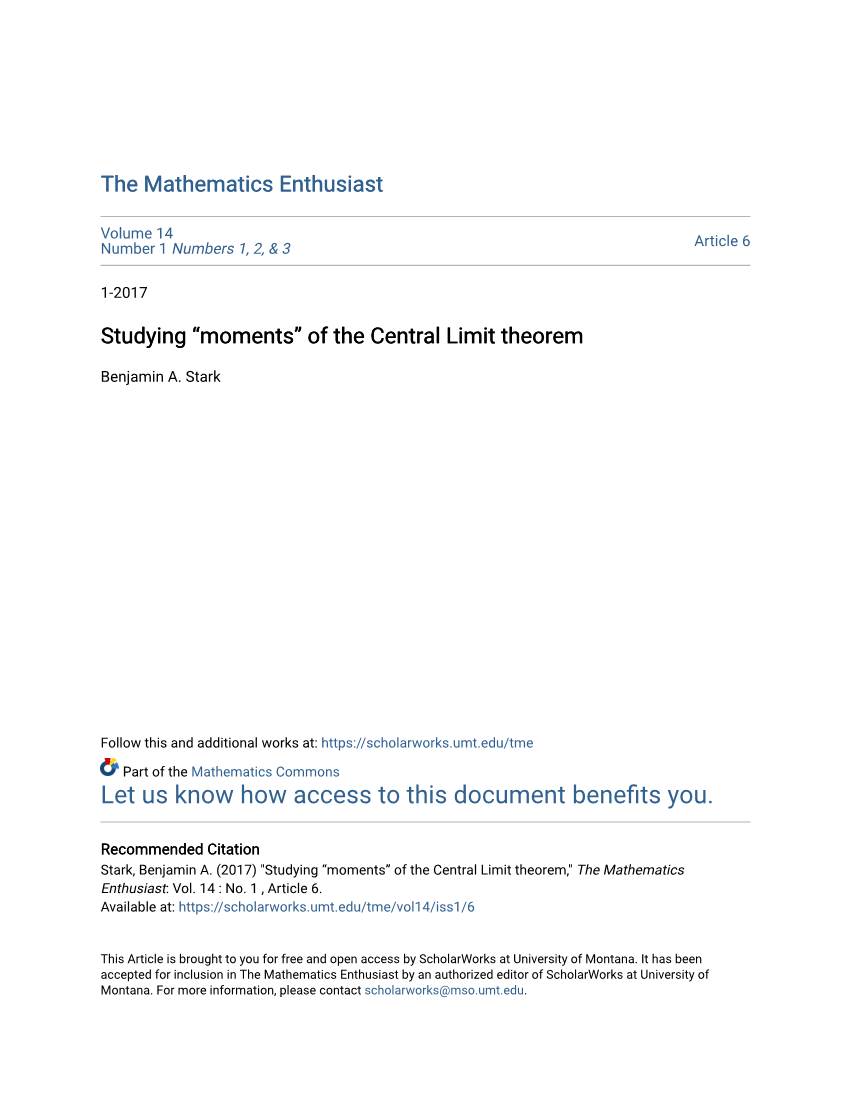 Of the Central Limit Theorem