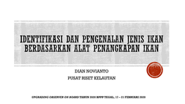 Identifikasi Dan Pengenalan Jenis Ikan Berdasarkan Alat