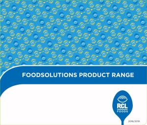 Foodsolutions Product Range