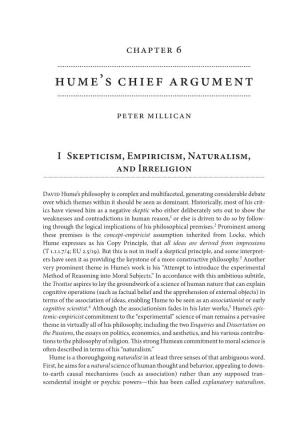 Hume's Chief Argument