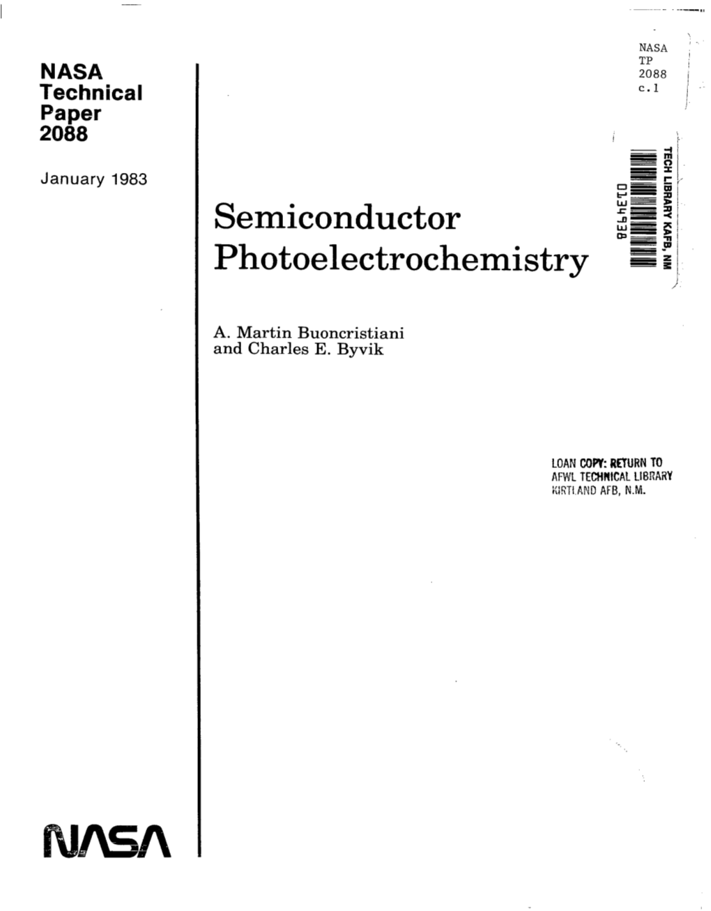 Semiconductor Photoelectrochemistry