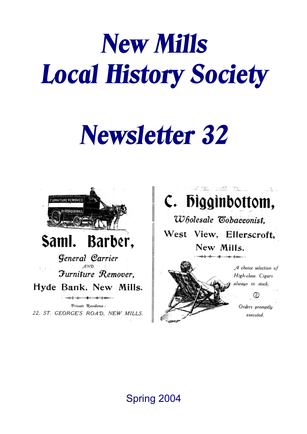 New Mills Local History Society Newsletter 32