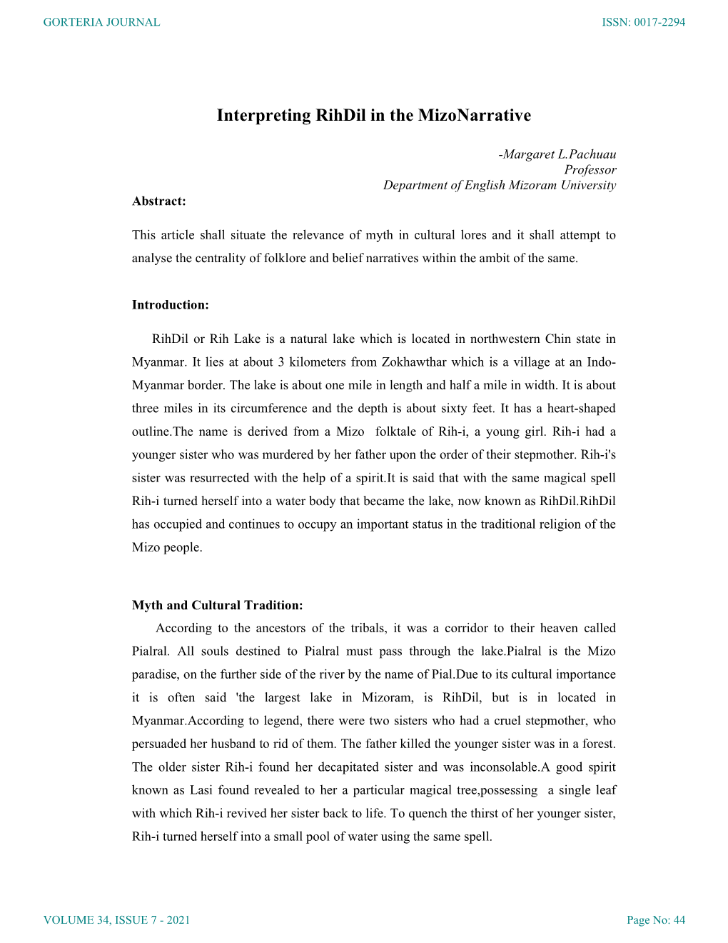 Interpreting Rihdil in the Mizonarrative