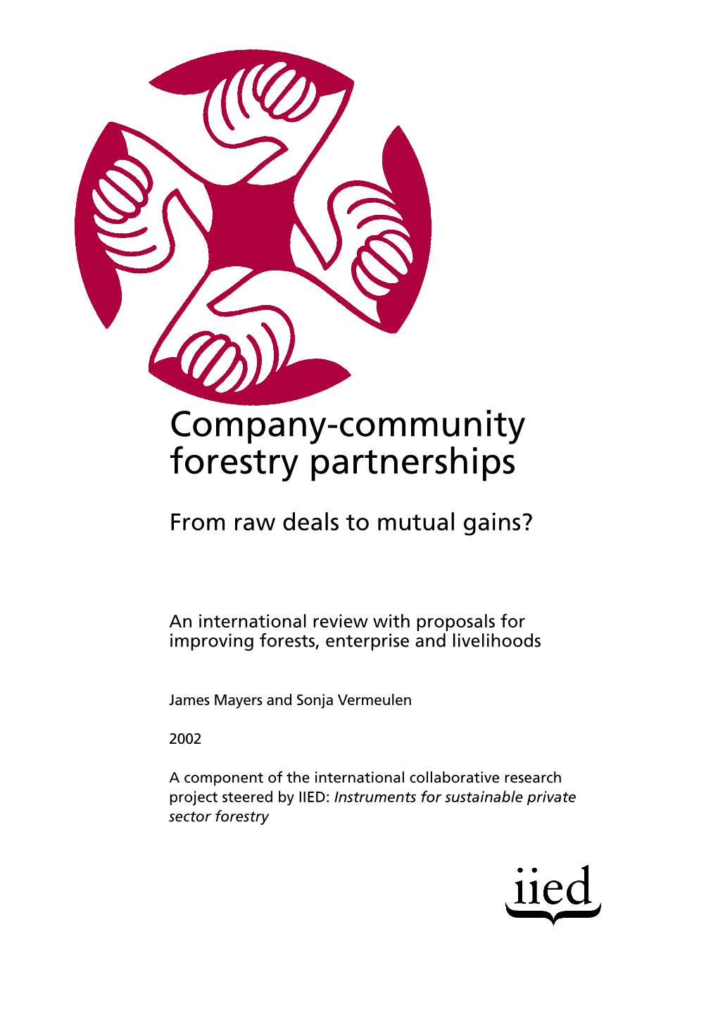 Company-Community Forestry Partnerships