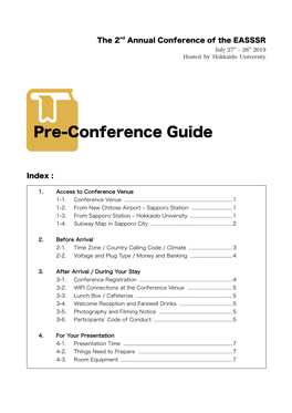 Preconference Guide 20190715