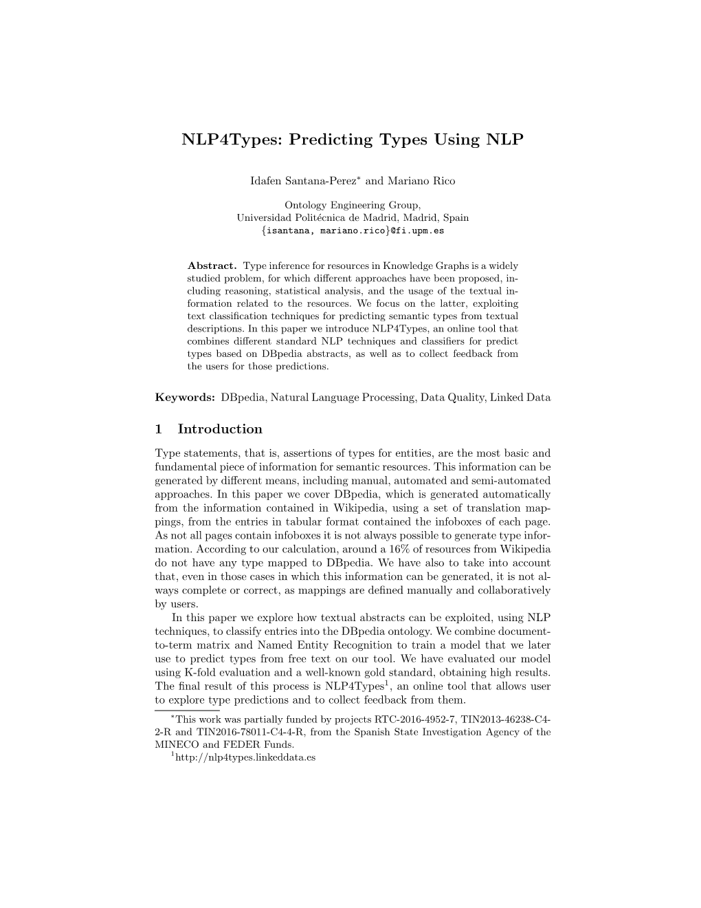 Nlp4types: Predicting Types Using NLP