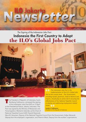 Indonesian Jobs Pact: Indonesia the First Country to Adopt the ILO’S Global Jobs Pact