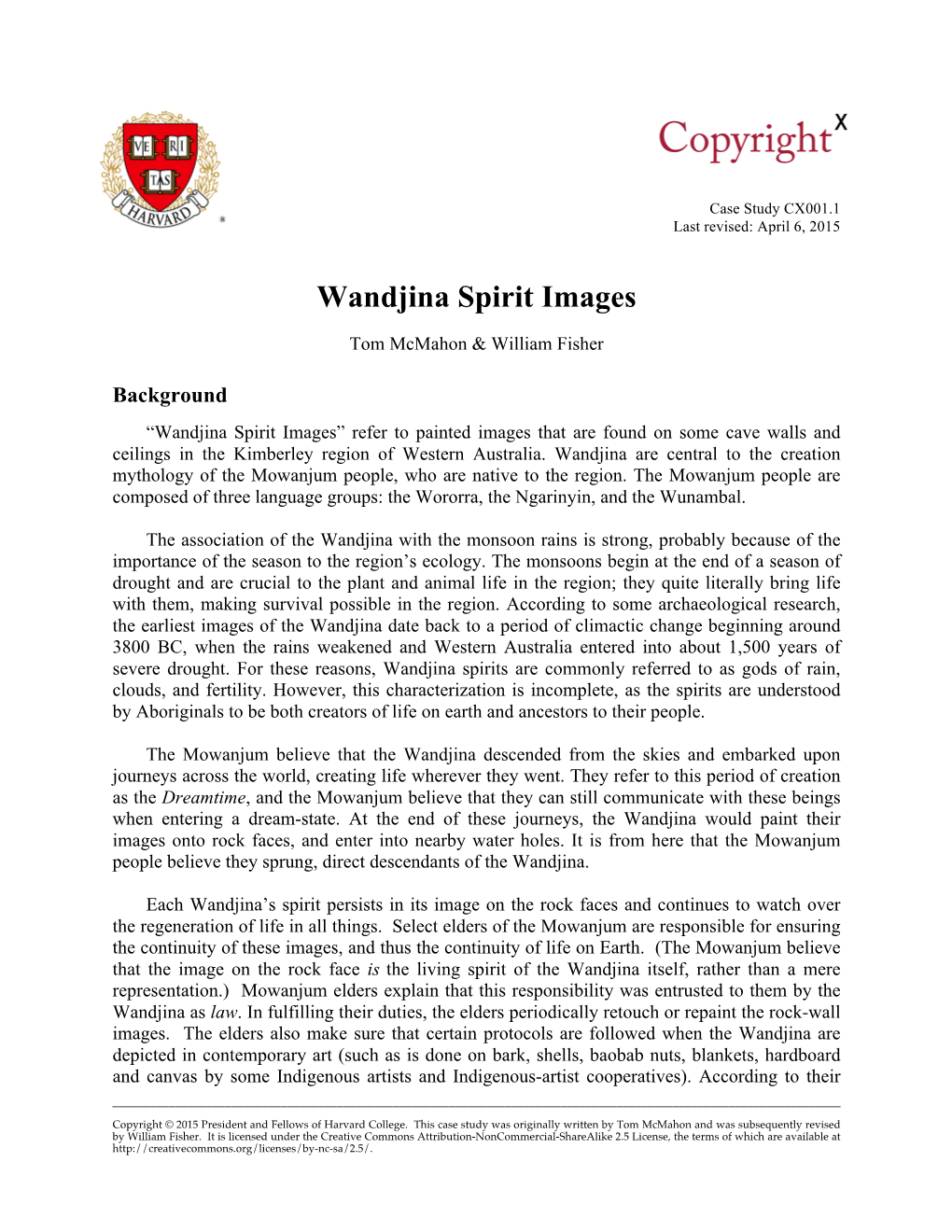 Wandjina Spirit Images