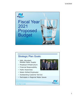 Fiscal Year 2021 Proposed Budget