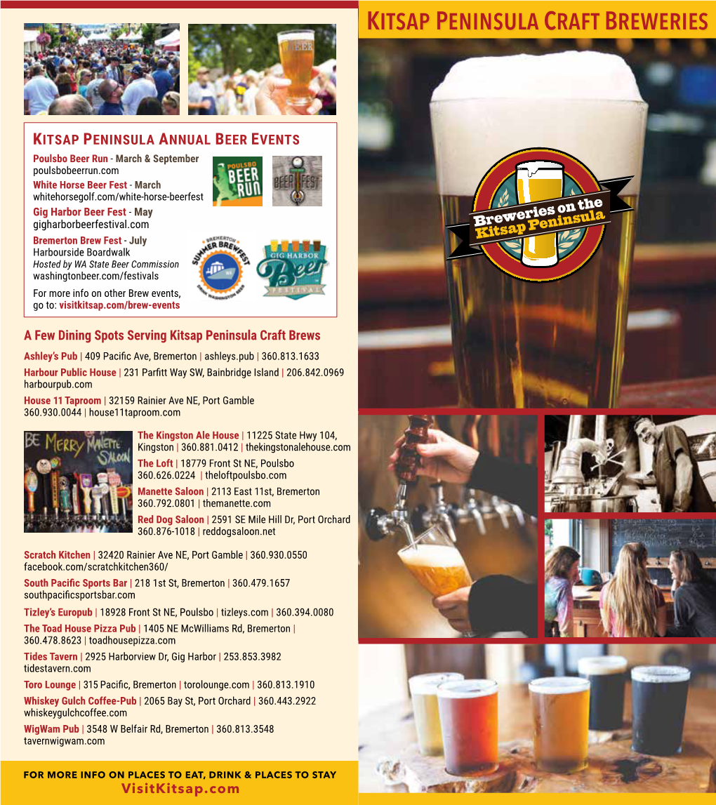 Kitsap Peninsula Craft Breweries