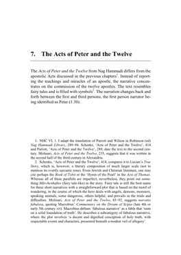7. the Acts of Peter and the Twelve
