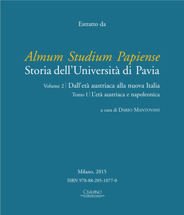 Almum Studium Papiense Storia Dell’Università Di Pavia