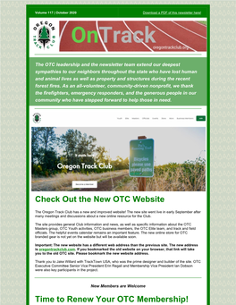 Check out the New OTC Website Time to Renew Your OTC