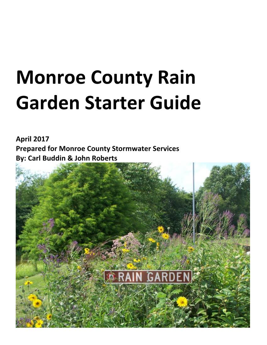 Monroe County Rain Garden Starter Guide