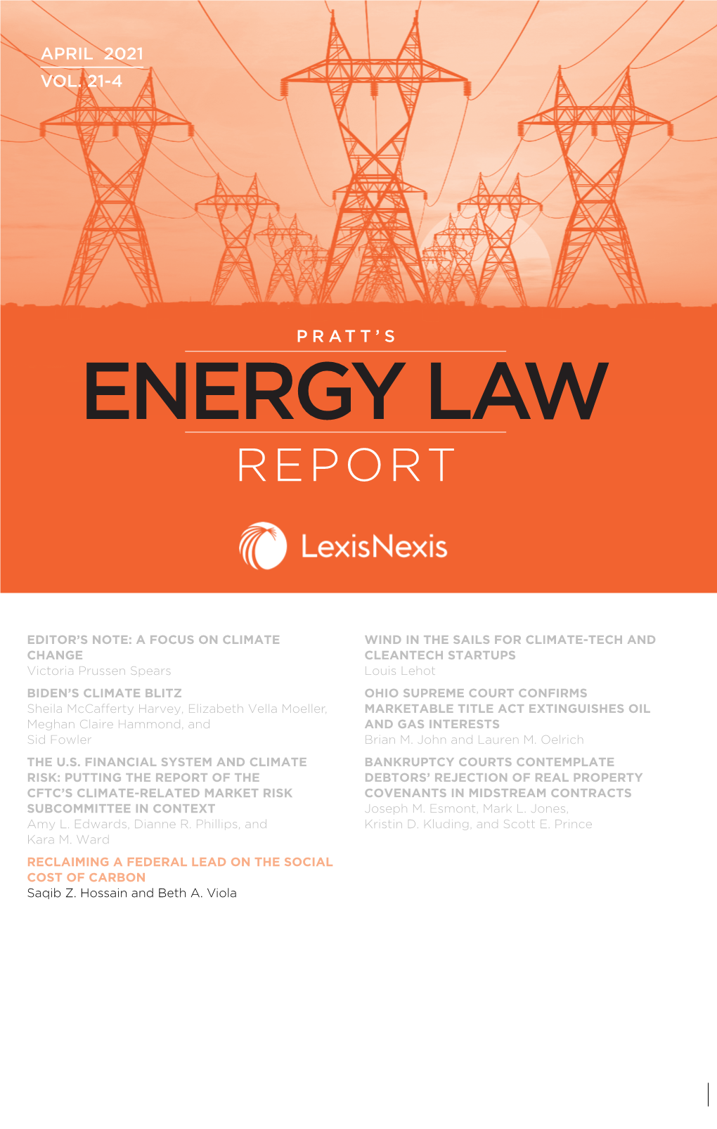 RECLAIMING a FEDERAL LEAD on the SOCIAL COST of CARBON Saqib Z