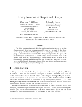 Fixing Numbers of Graphs and Groups