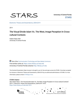 The Visual Divide Islam Vs. the West, Image Peception in Cross-Cultural Contexts" (2011)