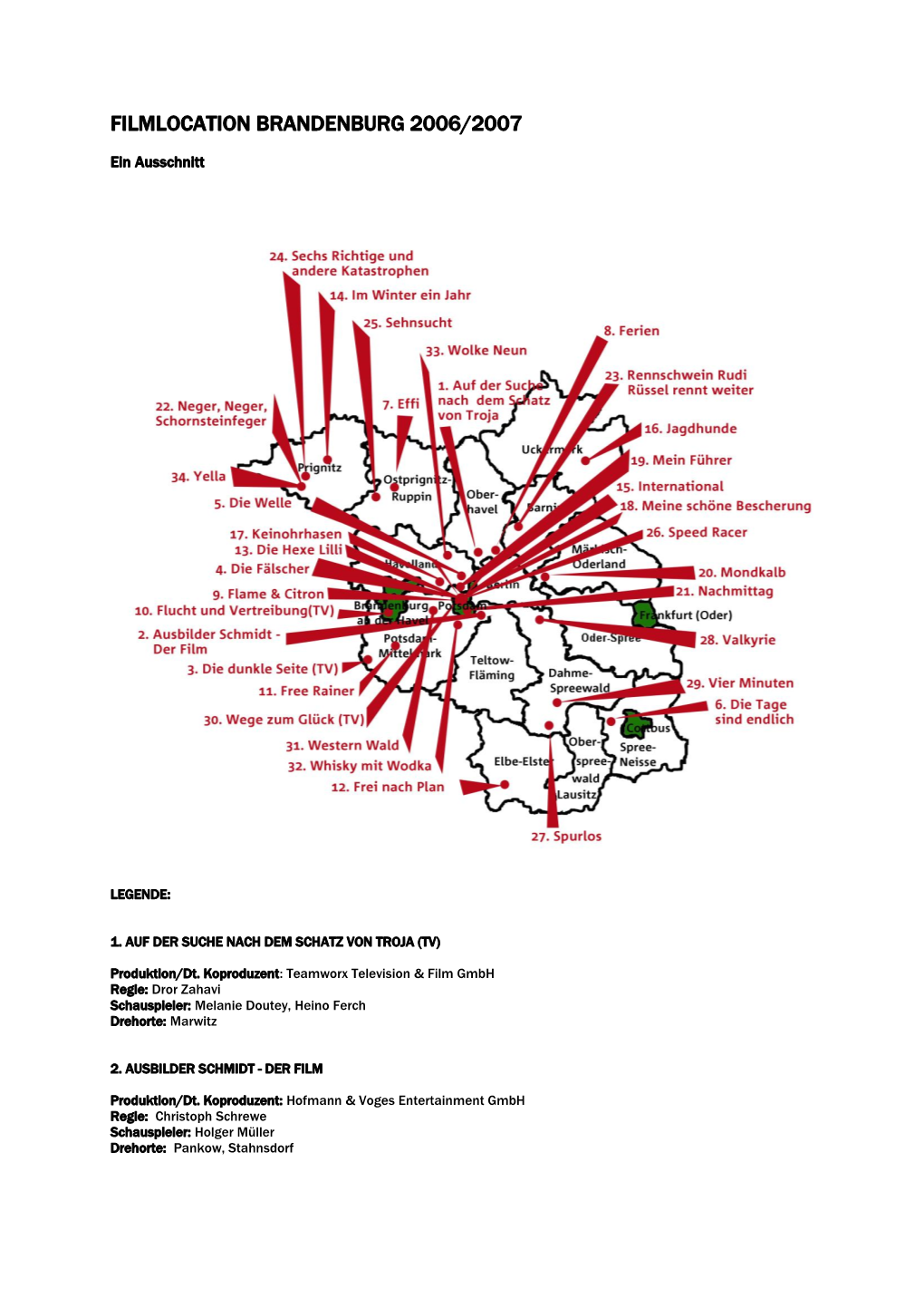 Filmlandkarte Brandenburg 2006/07