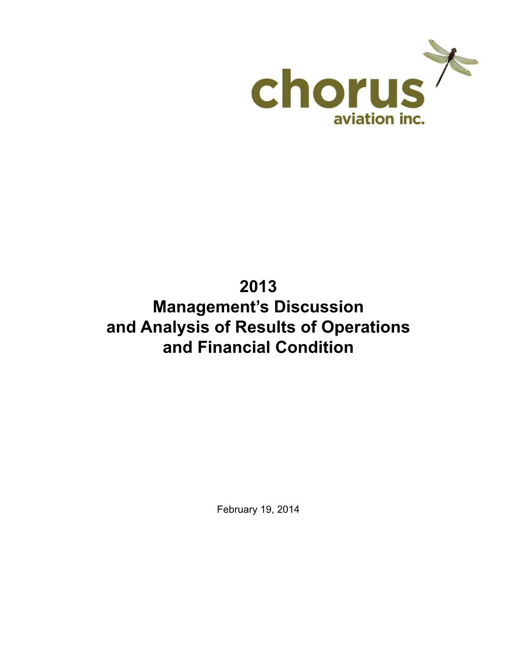 Chorus Q4 MD&A 2013