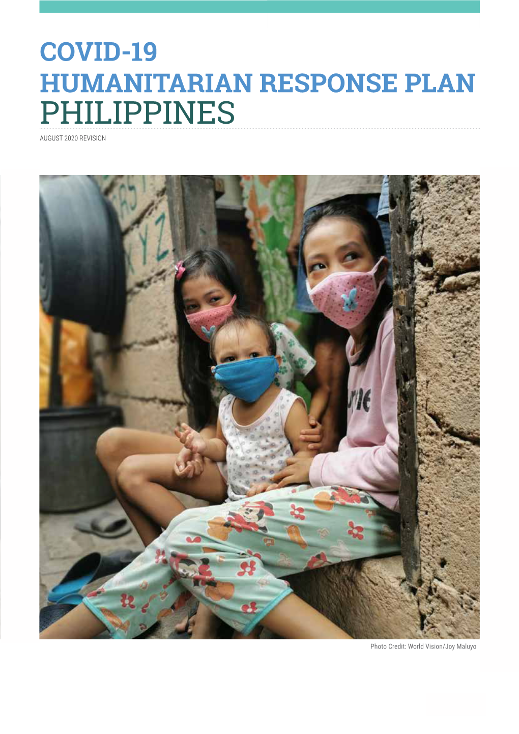 COVID-19 Humanitarian Response Plan for the Philippines