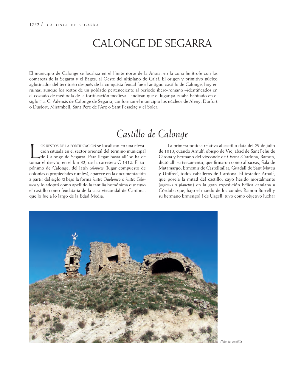 Calonge DE Segarra Castillo De Calonge