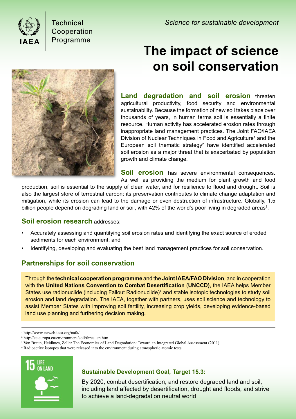 The Impact of Science on Soil Conservation