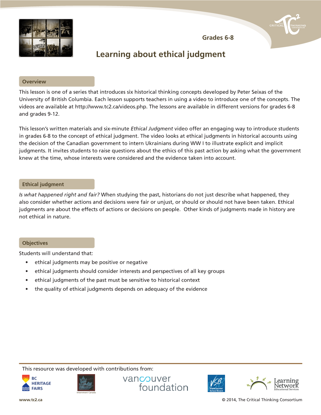 Learning About Ethical Judgment