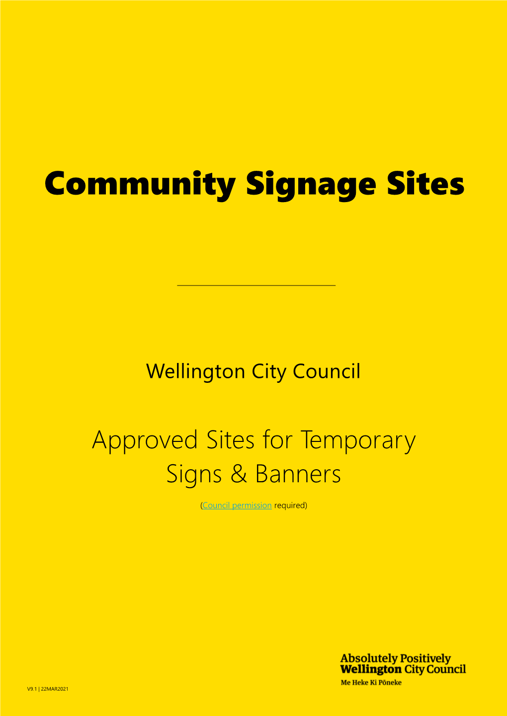 Community Signage Sites