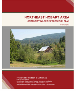 Northeast Hobart Area Community Wildfire Protection Plan