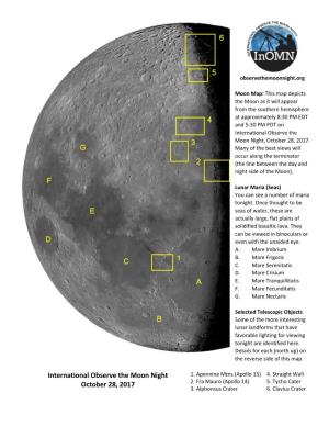 International Observe the Moon Night October 28, 2017