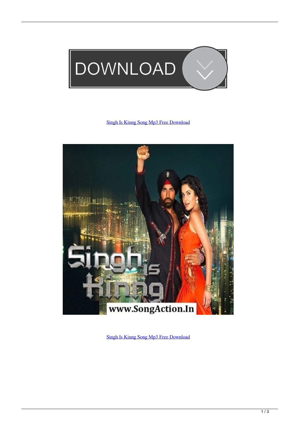 Singh Is Kinng Song Mp3 Free Download