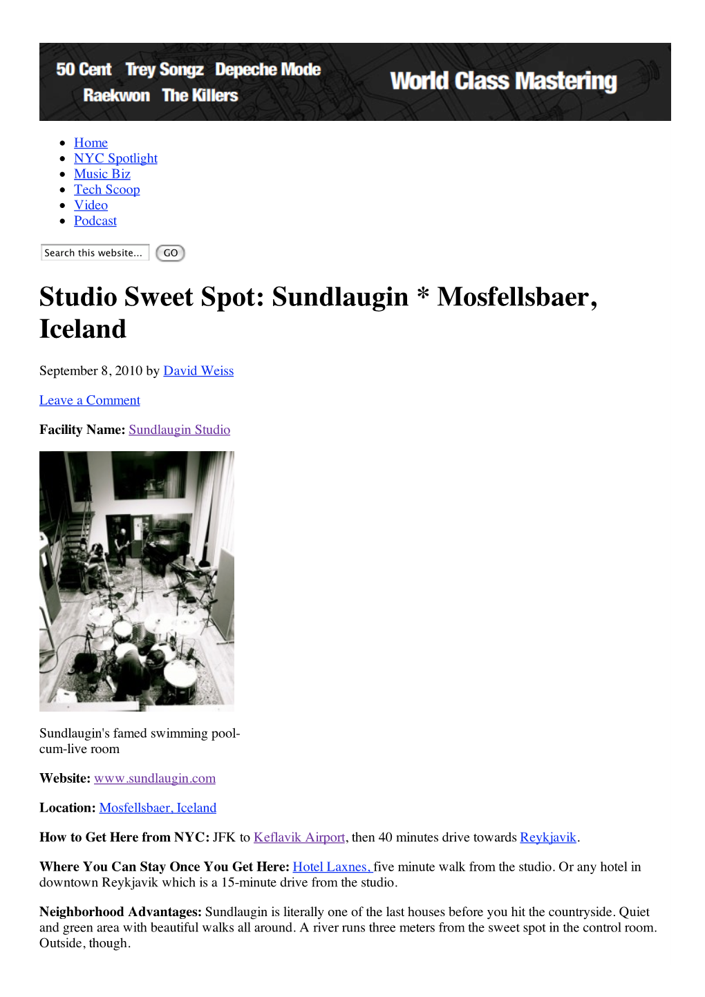 Studio Sweet Spot Sundlaugin * Mosfellsbaer