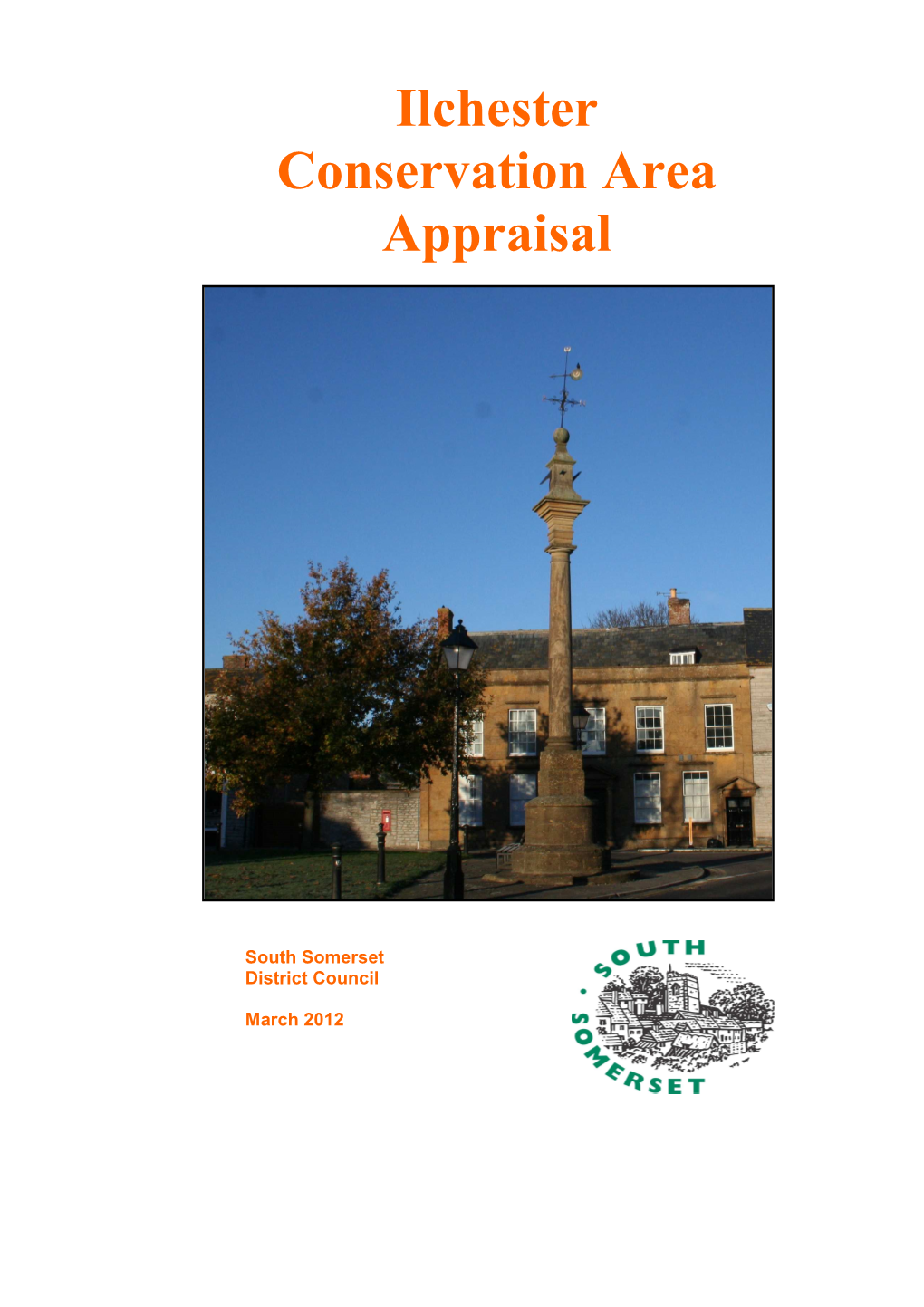 Ilchester Conservation Area Appraisal and Management Plan