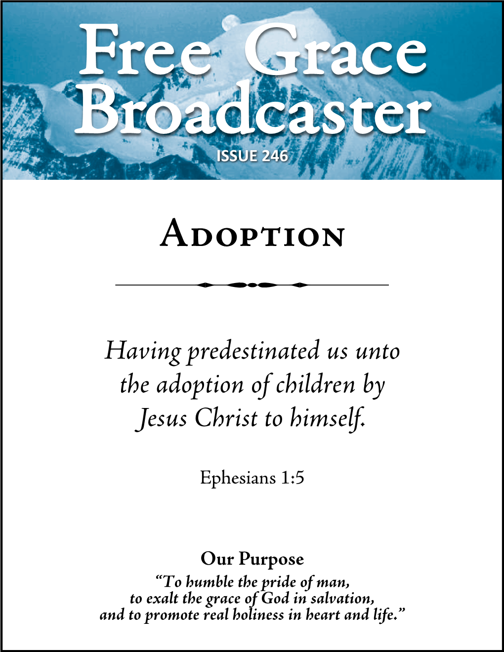 Free Grace Broadcaster Issue 246 Adoption