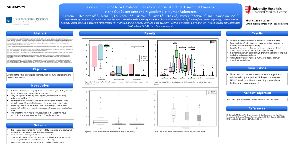 Consumption of a Novel Probiotic Leads to Beneficial Structural