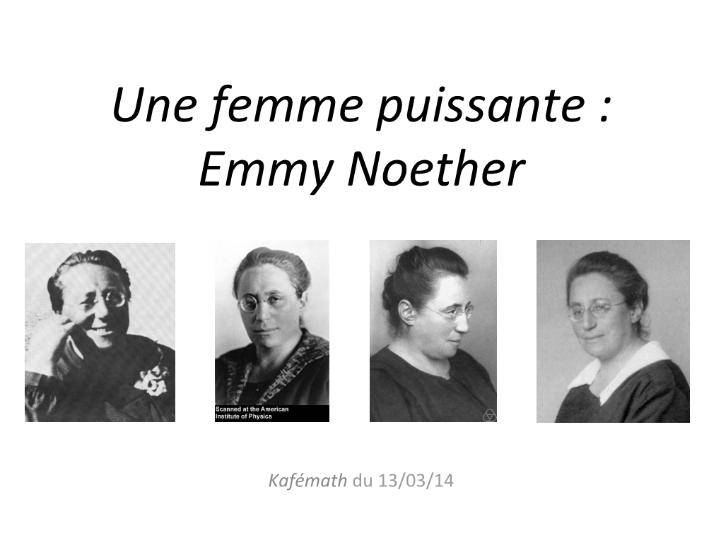 Emmy Noether