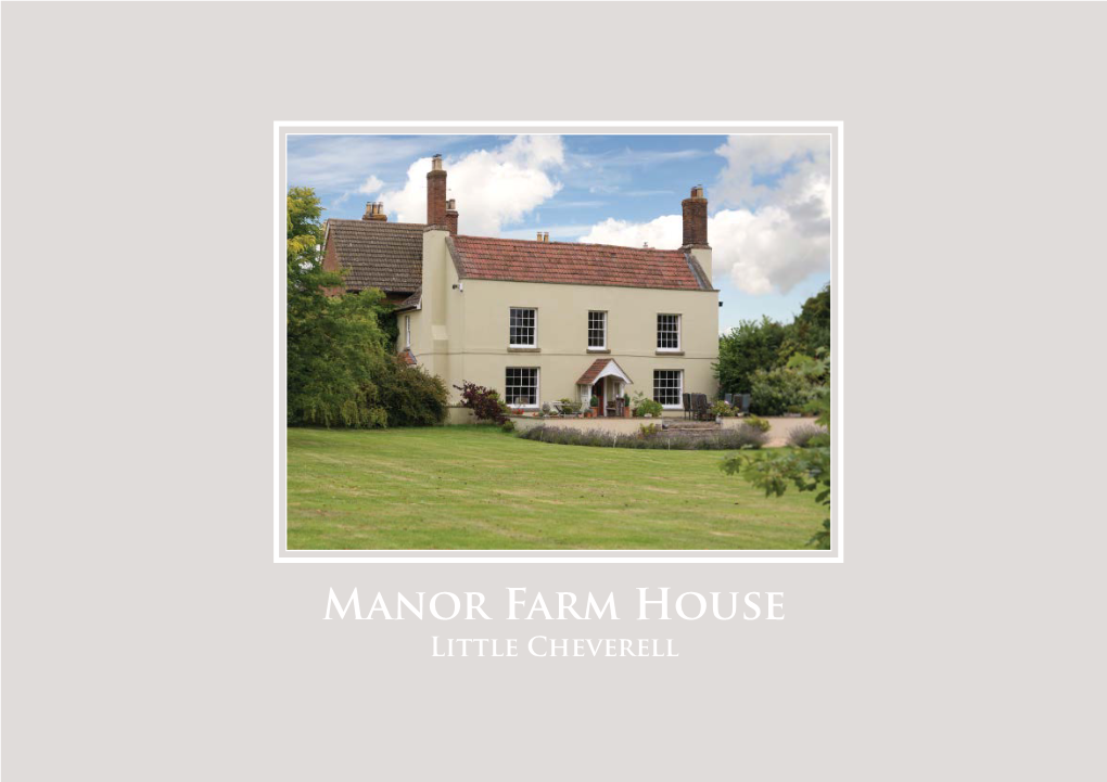 Manor Farm House Little Cheverell