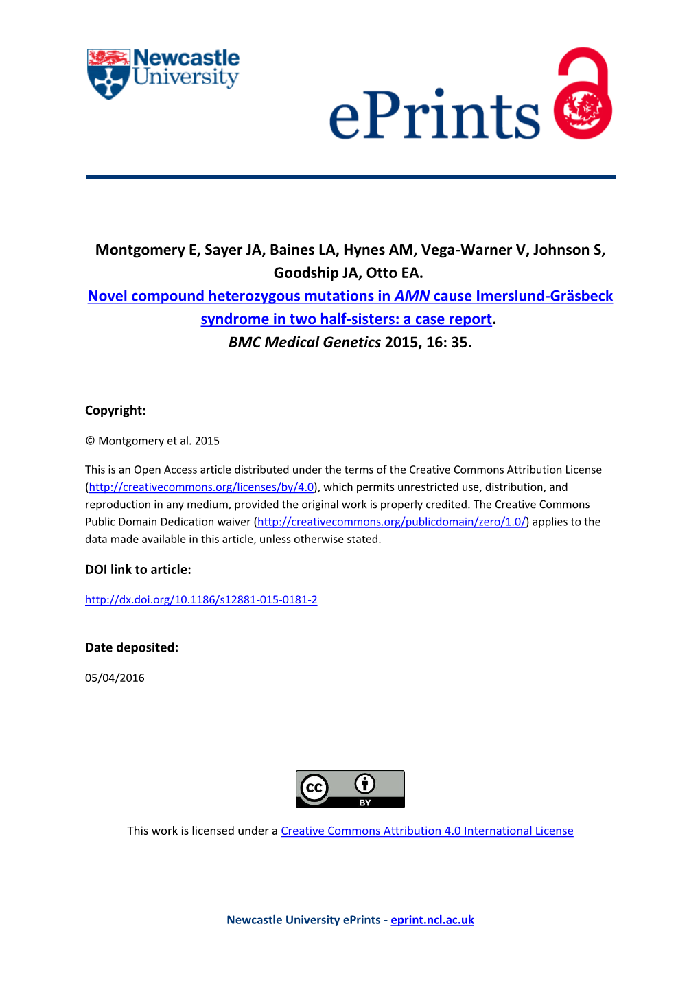 Novel Compound Heterozygous Mutations in AMN Cause Imerslund-Gräsbeck Syndrome in Two Half-Sisters: a Case Report