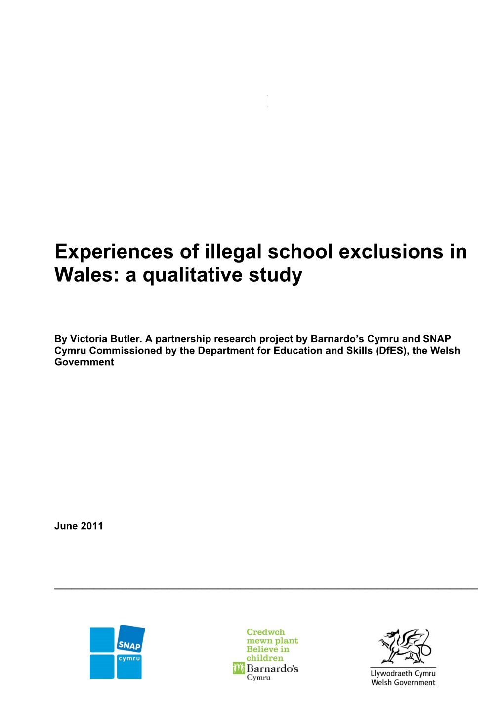 Experiences of Illegal School Exclusions in Wales: a Qualitative Study