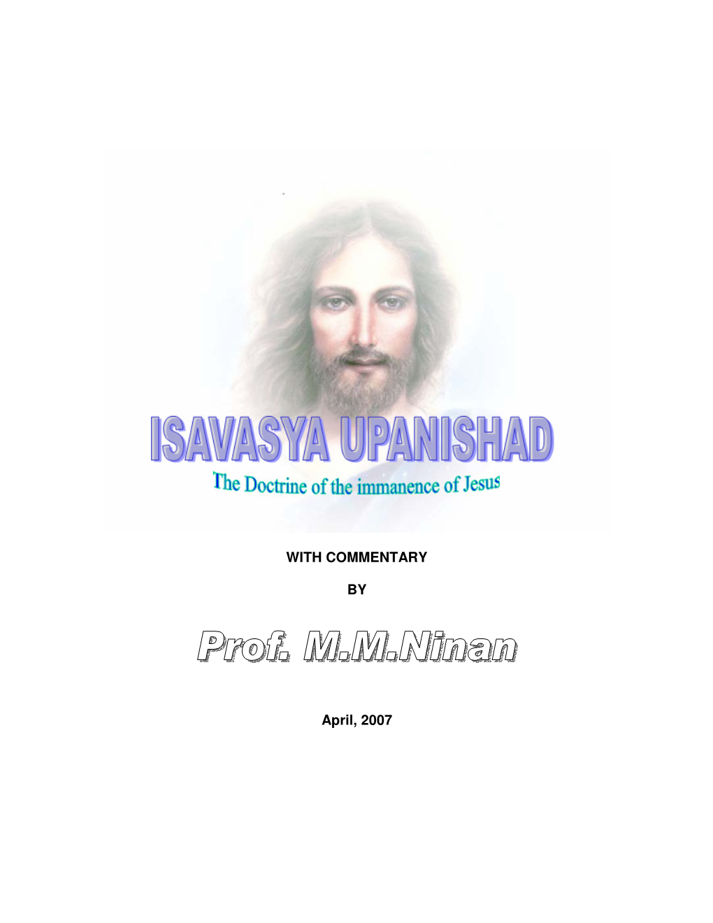 Insavasyopanishad Jesus