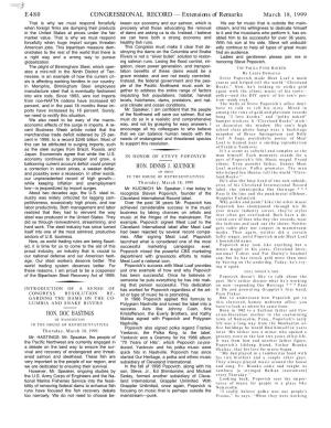 CONGRESSIONAL RECORD— Extensions of Remarks E480 HON