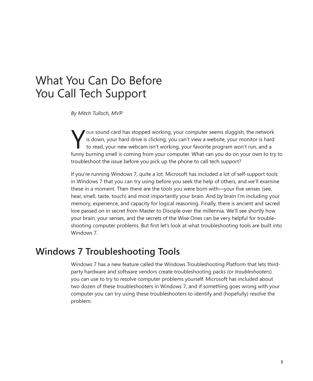 What You Can Do Before You Call Tech Support