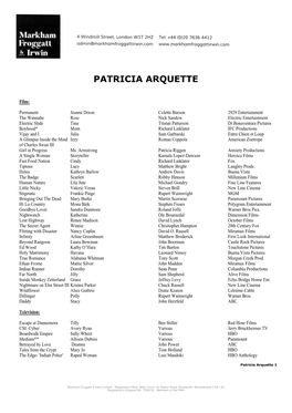 Patricia Arquette