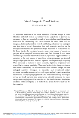 Visual Images in Travel Writing Stephanie Leitch