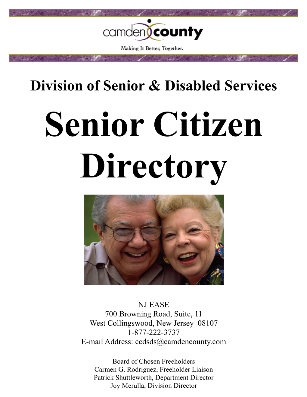 Division of Senior & Disabled Services Senior Citizen Directory